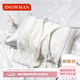 斯諾曼輕奢真絲枕套絲滑絲綢桑蠶絲枕頭套單人純色48*74cm單個(gè)裝-貴族白