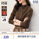 歐莎（OSA）半高領(lǐng)雙面德絨打底衫T恤女秋冬2025年新款保暖內搭上衣大碼 咖色A M