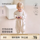 babylove【清倉】嬰兒連體衣春秋男女寶寶哈衣居家爬服休閑外出服百搭春裝 樺樹(shù)白 90cm