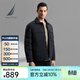 諾帝卡（NAUTICA）【黑帆系列】秋冬新款90白鵝絨襯衫領(lǐng)夾克羽絨服JB4403 黑色0TB M