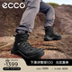 愛(ài)步（ECCO）登山鞋男 戶(hù)外運動(dòng)鞋徒步高幫鞋抓地耐磨 越野822434 HL 黑色82243451052 43