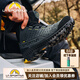 拉思珀蒂瓦（LA SPORTIVA）防水透氣皮面登山鞋男防滑減震快速行進(jìn)徒步鞋PYRAMID 碳灰/黃 39