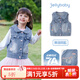 JELLYBABY[刺繡]女童牛仔外套兒童上衣春春童裝新款小女孩洋氣衣服寶寶春裝 牛仔藍 120 CM
