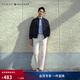 Tommy Hilfiger【易打理斜紋】秋冬男裝1985微彈潮流多色商務(wù)直筒休閑西褲 米色AEF 32 （推薦：140-150斤）