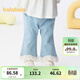 巴拉巴拉【商場(chǎng)同款】寶寶褲子女童牛仔褲夏季薄款甜美潮 牛仔淺藍88101 100