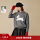 茵曼2025冬季女裝新款趣味休閑小狗刺繡毛衣圓領(lǐng)長(cháng)袖套頭針織衫 深灰色 M