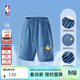 NBA球隊文化系列寬松5分褲短褲湖人/凱爾特人/勇士褲子夏季運動(dòng)褲男 金州勇士隊（灰藍色） 3XL