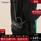 CALWAN KEODH包包女包新款菱格單肩斜挎牛皮輕奢小眾生日禮物送女友老婆 【黑色】時(shí)尚百搭高顏值簡(jiǎn)約鏈條包實(shí)用走心女生閨蜜