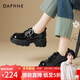 達芙妮樂(lè )福鞋女單鞋復古2026新款秋冬季百搭氣質(zhì)女生學(xué)生英倫風(fēng) 黑色 37 標準碼