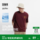 森馬（Semir）涼感T|哈利波特聯(lián)名短袖T恤男夏季美式情侶裝夜光印花針織衫 酒紅60971 2XL