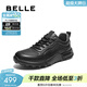 百麗（Belle）厚底增高健步鞋男鞋冬季新款商場(chǎng)同款休閑運動(dòng)鞋8XJ01DM5 黑色-單里 40 (250mm)