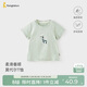 童泰（TONGTAI）寶寶短袖夏季莫代爾棉兒童衣服男女童t恤半袖上衣可愛(ài)小鹿90cm