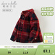 戴維貝拉（DAVE＆BELLA）童裝男襯衣兒童襯衫男童長(cháng)袖春裝寶寶衣服春秋上衣大童格子打底衫 紅色格【DB3224618-C】 120 （建議身高110-120cm）