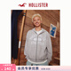HOLLISTER【街頭風(fēng)】美式抓絨衛衣外套25秋冬男裝322-5401 灰色 XL (180/116A)