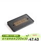瓷牌茗茶具 茶盤(pán)家用烏金石長(cháng)方托盤(pán)小型輕奢現代干泡盤(pán)蓄排水小茶臺 大長(cháng)方黑《流窗》烏金磁石茶盤(pán)