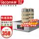 樂(lè )創(chuàng  )（lecon）臺式蒸包爐商用早餐店蒸籠蒸包子機器 電熱蒸小籠包餃子饅頭蒸籠 2孔蒸包爐-升級防干燒丨13cm蒸籠2套