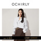 OCHIRLY【特享折扣】純棉中長(cháng)款襯衫上衣長(cháng)袖襯衣通勤2025秋尖貨 白色 M