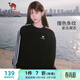 駱駝（CAMEL）圓領(lǐng)套頭衛衣女百搭休閑寬松運動(dòng)上衣 C25CAYL6041 幻影黑 L