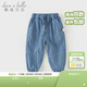 戴維貝拉（DAVE＆BELLA）男童牛仔褲純棉兒童休閑褲洋氣寶寶褲子小童長(cháng)褲夏裝新款童褲 牛仔藍【現貨】 90 cm（建議身高80-90cm）