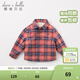 戴維貝拉（DAVE＆BELLA）加絨格子女童襯衣兒童襯衫男童長(cháng)袖上衣秋冬打底衫寶寶冬季中大童 英格蘭格 90 cm(3Y(建議身高80-90cm))