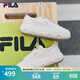 FILA 斐樂(lè )女鞋楊冪同款巖石鞋百搭帆布鞋2024夏季新款運動(dòng)鞋厚底鞋 泡沫白-WG 37.5