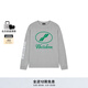 WE11DONE【明星同款】男女同款經(jīng)典字母logo印花長(cháng)袖T恤打底衫 灰色 L