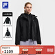FILA 斐樂(lè )官方女士上衣兩件套2026春新款健身運動(dòng)簡(jiǎn)約二合一外套 深黑-BK L 170/88A/L