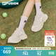 FILA  FUSION斐樂(lè )女鞋厚底硬糖鞋時(shí)尚百搭老爹鞋舒適跑步運動(dòng)休閑鞋 棉花糖/銀-MM 35.5