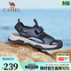 駱駝（CAMEL）夏季新款舒適包頭沙灘鞋戶(hù)外休閑男士涼鞋洞洞涼鞋 G13M076014-1 深藍/黑 43