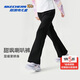 Skechers斯凱奇女童長(cháng)褲2026春季新款中大童微喇褲兒童休閑運動(dòng)褲P126G003