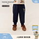 Teenie Weenie Kids小熊童裝25年男女寶寶彈力刺繡仿牛仔褲 藏青色 120 cm