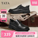 他她（TATA）舒適百搭休閑商務(wù)皮鞋婚鞋德比品質(zhì)男鞋 黑色 39