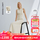 朗姿【海馬體合作款】朗姿25三醋酸Basic衣櫥輕禮服連衣裙夏新款長(cháng)裙 白色 L