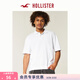 HOLLISTER美式25夏季街頭百搭短袖POLO衫T恤男裝324-5455 白色 S (175/92A)