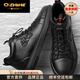 Q ZHIHE奢侈品男鞋2026新款大碼真皮馬丁靴男37碼高幫板鞋男士休閑皮鞋男 黑色單鞋【官方正品】 運動(dòng)鞋碼 42 (260mm)