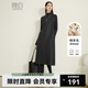 晚白【新品】冬季簡(jiǎn)約氣質(zhì)格雷灰毛呢裙時(shí)尚休閑含羊毛法式無(wú)袖連衣裙 深灰色 M
