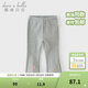 戴維貝拉（DAVE＆BELLA）女童長(cháng)褲春裝新款兒童打底褲小童休閑褲洋氣寶寶微喇褲幼兒褲子 灰色【現貨】 120 cm（建議身高110-120cm）