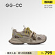 GG-CC【古力娜扎同款】火星軌跡春季新款做舊厚底休閑老爹鞋女G26U8612 杏色 37