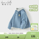 戴維貝拉（DAVE＆BELLA）兒童衛衣套頭衫春裝新款男童假兩件長(cháng)袖上衣休閑男寶寶衣服 海霧藍【現貨】 100 cm（建議身高90-100cm）