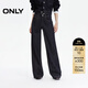 ONLY2025冬季新款撞色明線(xiàn)松弛寬松直筒褲長(cháng)褲牛仔褲女|125432085 J371000洗水藍牛仔 M M標準褲長(cháng)