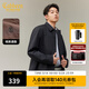 卡賓（CABBEEN）【三防】卡賓商務(wù)行政夾克男裝2025秋季新款翻領(lǐng)休閑正式襯衫外套 煤黑色01 L /175/50