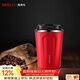 SIMELO施美樂(lè )咖啡杯男316不銹鋼便攜保溫杯女高顏值大容量隨行水杯 紅色(升級316內膽) 380ml