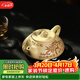藏壺天下宜興紫砂壺純手工小品功夫茶具本山綠泥家用泡茶壺復刻子冶石瓢壺 子冶石瓢