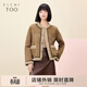 愛(ài)居兔機車(chē)風(fēng)夾克女冬季新款絨美拉德風(fēng)仿羊羔外套EWJAJ4P011A 卡其鑲拼11 165/88A/L