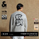 杰克·瓊斯（JACK&JONES）男裝秋冬寬松舒適潮流百搭時(shí)尚字母圖案裝飾套頭毛衣針織衫男 G41 淺花灰色 M 175