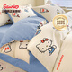 名創(chuàng  )優(yōu)品三麗鷗卡通全棉四件套純棉 被套罩床單床笠宿舍兒童單人三件套 MINISO-嗨皮KT 1.5/1.8m 床單款 四件套（被套2*2.3m）