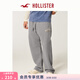 HOLLISTER美式25冬季經(jīng)典抓絨運動(dòng)衛褲長(cháng)褲男裝334-5120 灰色 S (175/76A)
