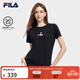 斐樂(lè )斐樂(lè )女裝官方短袖T恤女 夏季基礎簡(jiǎn)約時(shí)尚休閑短袖衫上衣 正黑色-BK 185/100A/XXXL