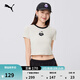 彪馬（PUMA）HELLO KITTY聯(lián)名|Babytee短款短袖T恤女款修身上衣631613 雪白色-87 XS (150/76A)