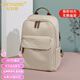 紀詩(shī)哲輕奢旅行雙肩包新款大容量背包旅行包電腦背包生日禮物送女友老婆 果仁杏